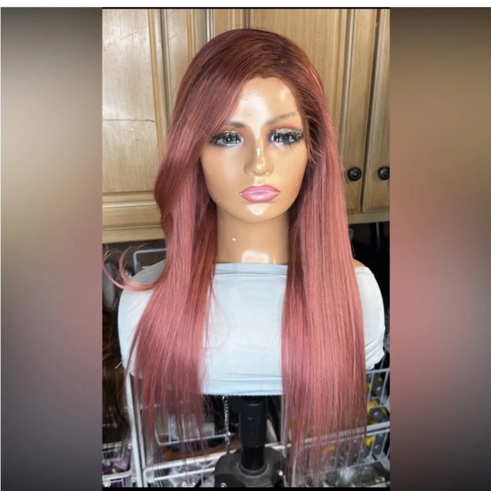 Bundle π Special Pricing π ombrΓ© lace front wig also pink lacing frontal <3 <3 - Picture 3 of 10